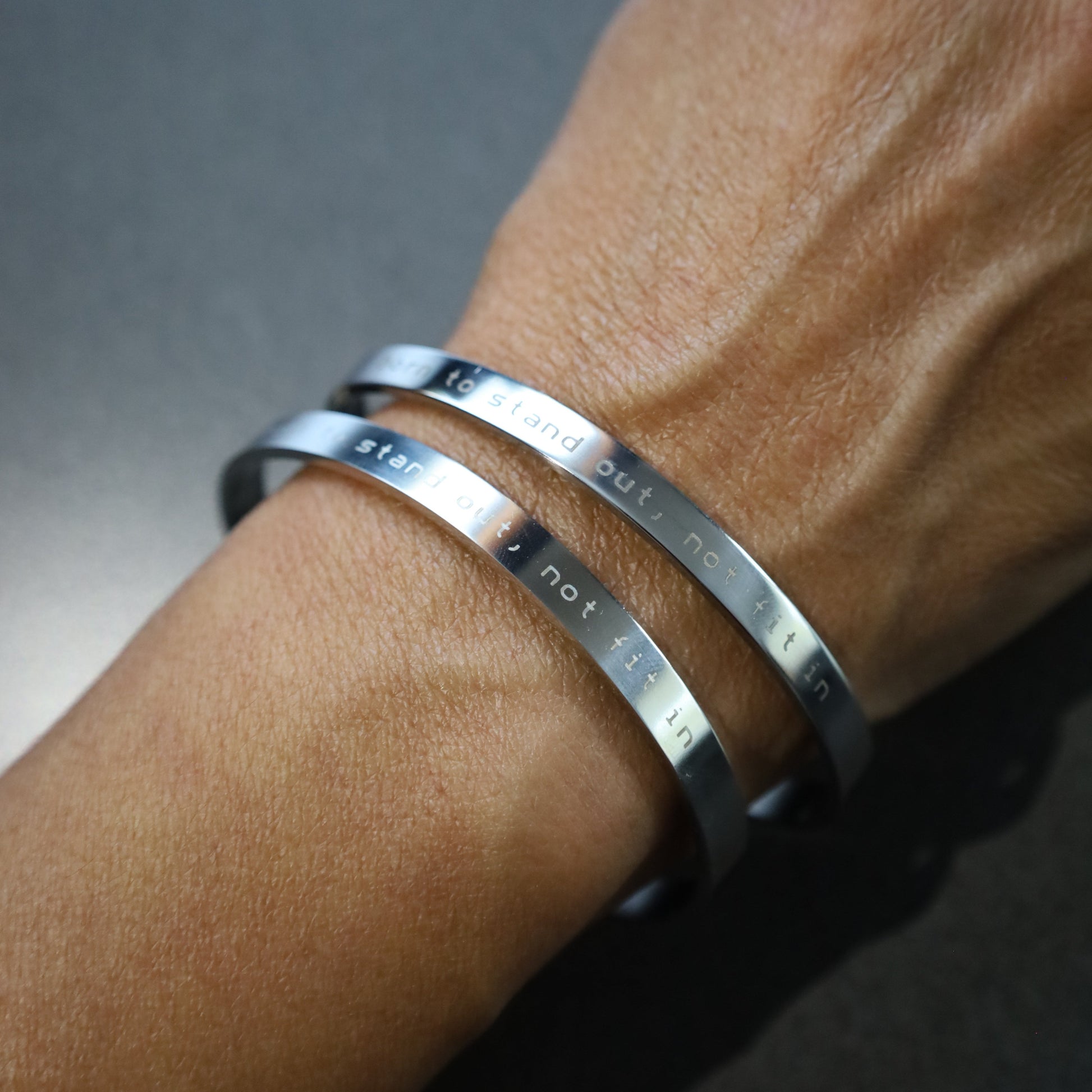 'NEVER FIT IN' BRACELET