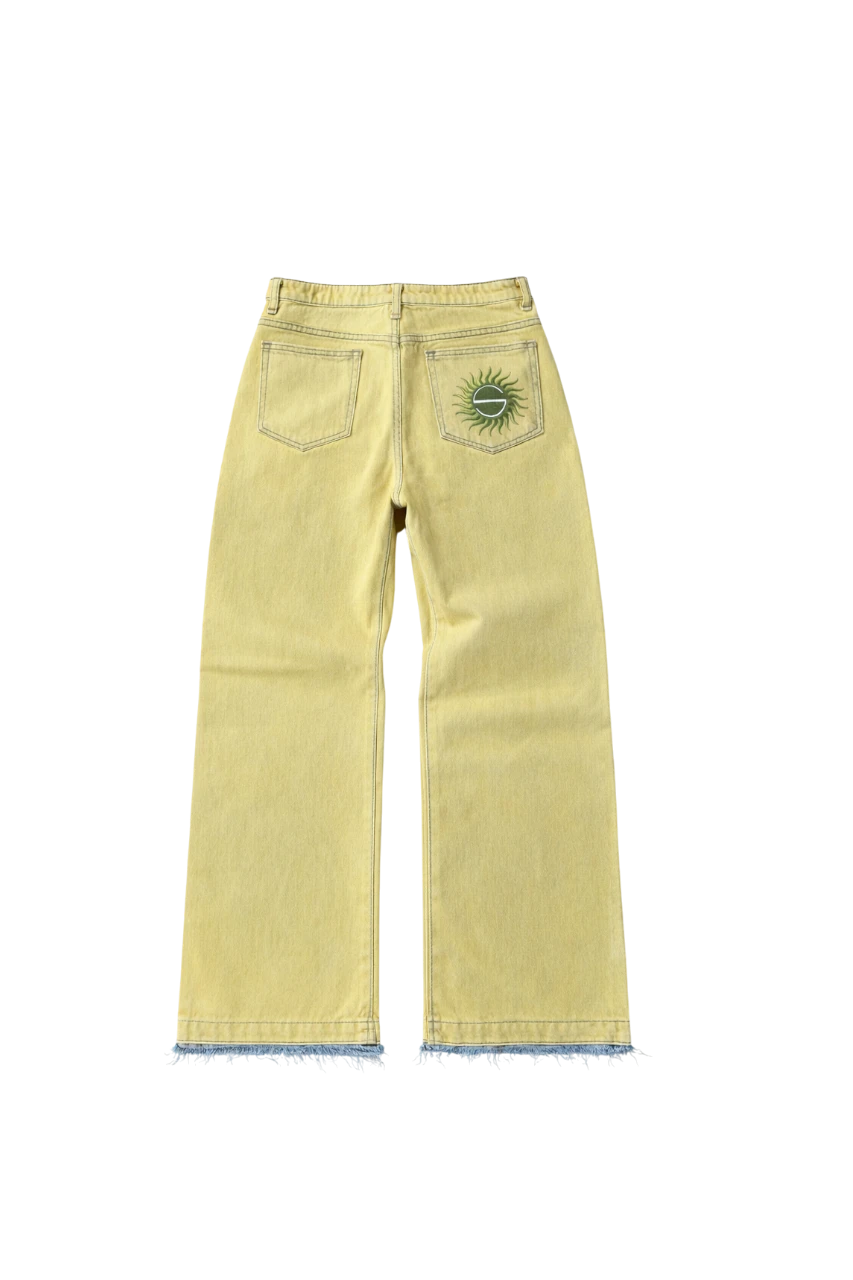 'SOLAR WASH' DENIM JEANS